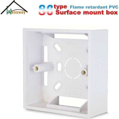 Universal 86 type wall mounted junction box for Depth 35mm/42mm/50mm optional