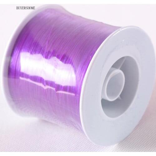 High Quality 0.5MMx500M Fit Making Neckalce Bracelet Purple Elastic Crystal Line Beading Cord Rope String Wire Thread 1Pcs N052