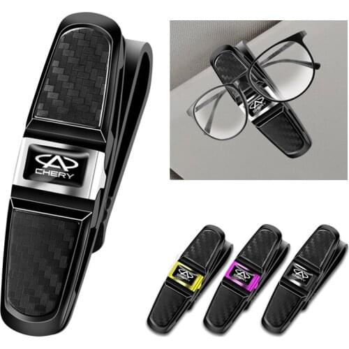 ABS Car Styling Sunglasses Storage Clip Interior Accessories For Chery Tiggo 5 2 3 7 PRO 8 5X IQ QQ Fulwin Face Arrizo A1 A3 A5