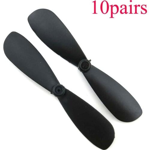 10Pairs RC Aircraft Propeller 45*0.7mm Plastic Paddle CW CCW Fan Blade Parts for DIY Mini Quadcopter/Fixed Wing Airplane Model