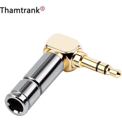 10pcs 3.5mm Jack Right Angle Earphone plug 3Pole Gold-plated Wire Connector Fit for 6mm Cable DIY Play Aluminum alloy tube