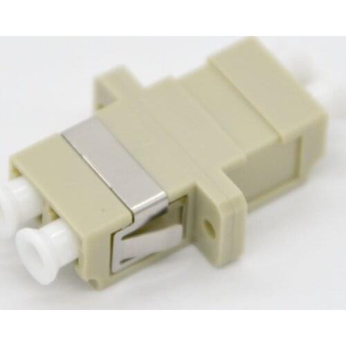 100pcs New Optic Fiber Adapter Connector LC Multimode Duplex Fiber Optic Coupler Flange Connector Free Shipping To Brazil