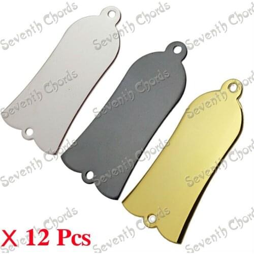 12 Pcs 2 Screw hole Acoustic Electric Bass Guitar Metal Truss Rod Cover Plate - 3 Colors - Guitar Parts