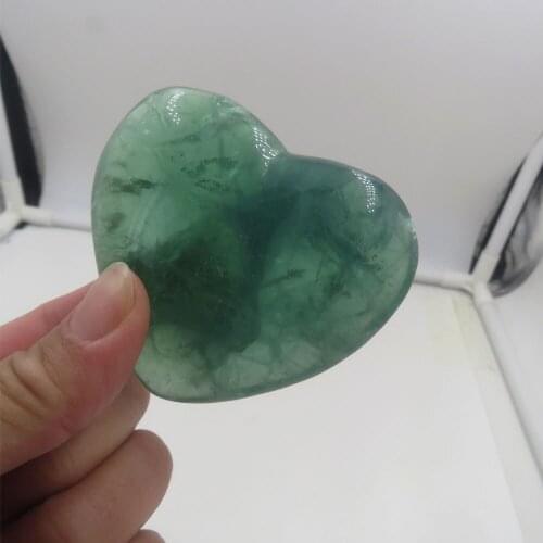 134g Lovely Natural AAA Green Fluorite Stone Crystal Heart Chakra Reiki Healing For Lovers' Gift Holiday Wedding Gift