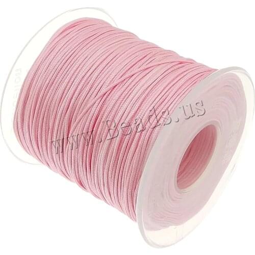 2017 1MM 100Yards/roll Macrame Rope Satin Rattail Nylon Cords/String Kumihimo Chinese Knot Cord DIY Bracelet Jewelry Findings