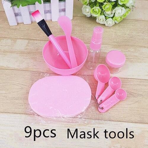 9pcs/set Women Face Mask Mixing Bowl Set Girls Facial Skin Care Mask Mixing Tools Kit Beauty Supplies