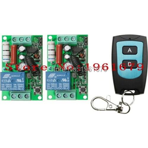 RF Wireless Remote Control AC 220 V 10 A 1 CH 55*32*17 mm 2 Receiver +1 Transmitter Waterproof