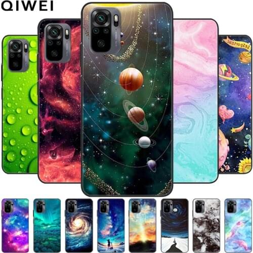 For Redmi Note 10 Pro Case Black Silicone Soft TPU Phone Cases For Xiaomi Redmi Note 10 Pro 10S Cover Back Shells Note10 5G 2021