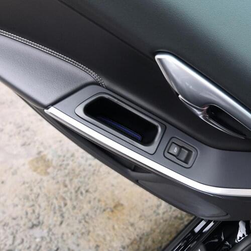 Black Back Door Glove Armrest Storage Box Door Handle Tray for VOLVO S60 S60L V60 2009-2017 Accessories Car Styling With Mat