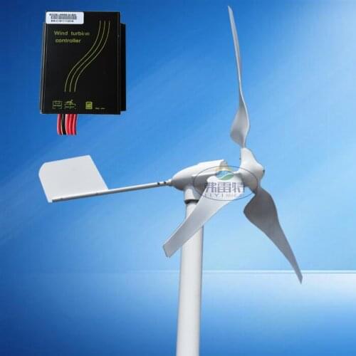 Hot selling 600w MAX POWER 800W horizontal wind turbine generator 12v 24v AC/DC out put with wind charge controller