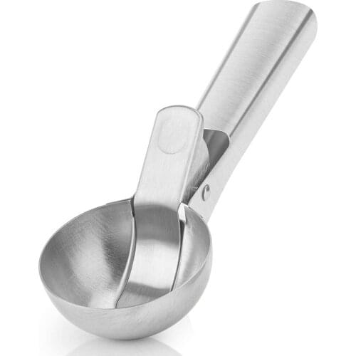 Sturdy Stainless Steel Ice Cream Scoop With Comfortable Antifreeze Handle Dual-purpose Ice Cream Scooper Fruit Spoon