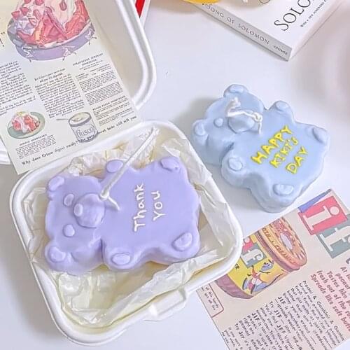 PRZY Creative Bread Bear Fondant Mould Chocolate Baking Hug Bear Mousse Dessert Mold Soap Molds Handmade Silicone Molds Clay