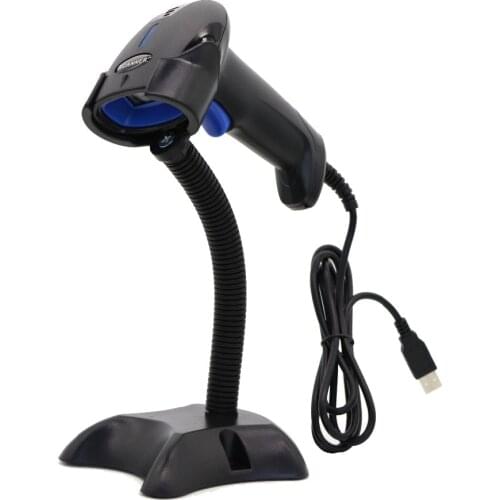 Low Price High Performance USB Cable 1D CCD Barcode Scanner Handheld Barcode Scanning Gun for Supermarket Shop