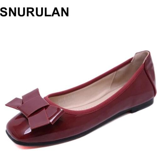 SNURULAN Womens high-quality shoes with closed toe Demi-season shoes for relaxing on a flat sole fashionable thin shoes large