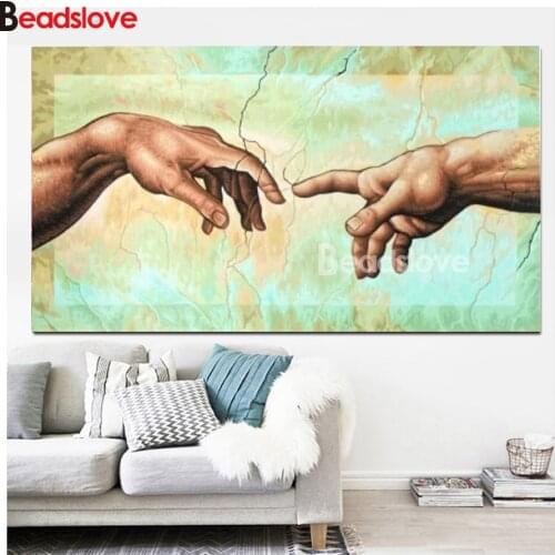 Creation of Adam Diy diamond painting 5d Full Mosaic Diamond embroidery sale unfinished large art,stickers