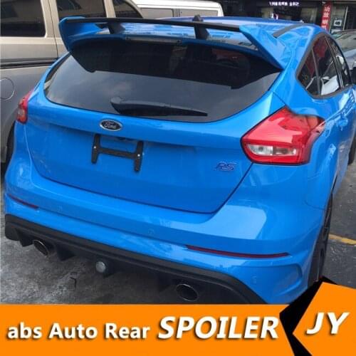 For FORD Focus Spoiler 2012-2014 Focus hatch-back spoiler RS High Quality ABS Material Car Rear Wing Primer Color Rear Spoiler