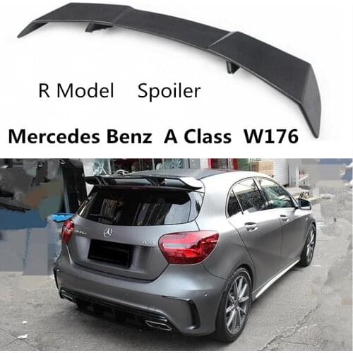 R Model Spoiler For Mercedes Benz A Class W176 A45 A180 A200 A260 2013-2018 High Quality Carbon Fiber & FRP Rear Wing Spoilers