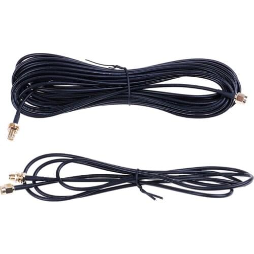 1.5/9M Standard RP-SMA Male to Female MF Jack Wifi Antenna Extension Cable Lead Wire Gold Plated High Quality Pro Supplies