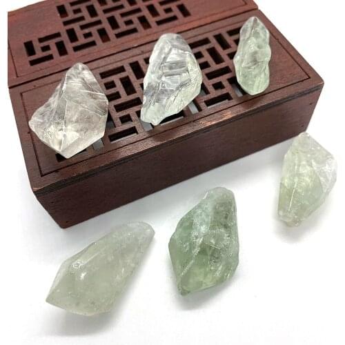 Light Green Natural Stone Crystal Bead Pendant Non-porous Lady Necklace Bracelet Jewelry Handmade DIY Accessories Wholesale Gift