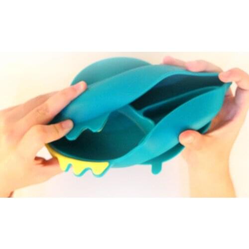 Baby Plate for Toddlers Self Feeding Training Plate Dish and Dishes for Childrens Tableware Plate Non-sli Baby FeedingTableware