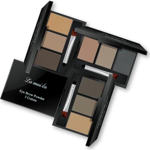 Tri-Color Eyebrow Powder Eyebrow Pencil Waterproof Not Smudge Discoloration Resistant Three-in-One Beginner 3605