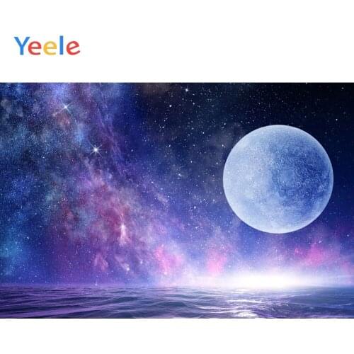 Yeele Universe Space Planet Starry Sky Backdrop Boy Birthday Party Baby Portrait Star Night Vinyl Photography Background For Photo Studio Photophone Photocall Photozone