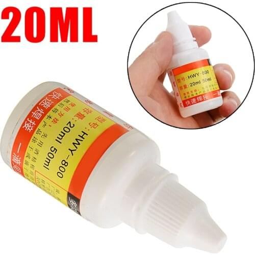 1Pcs 20ml Stainless Steel Flux Soldering Stainless Steel Liquid Solde Durable Liquid Solders Metal Welding Aids Tool