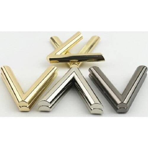 10pcs/lot new luggage handbag hardware accessories letter V package decorative lock switch bag lock