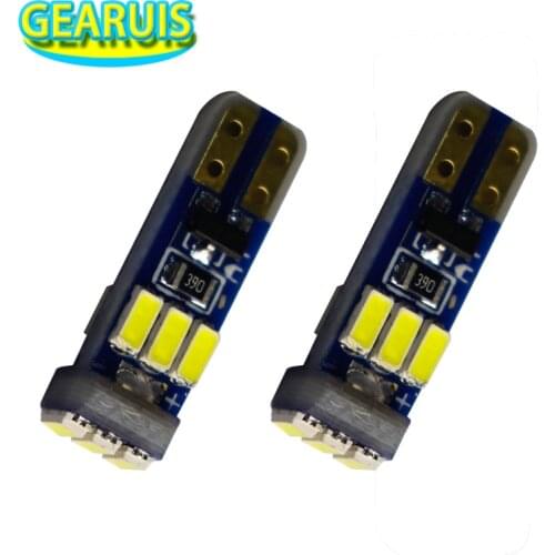 100pcs AC 12V T5 9 SMD 3014 W3W Led 74 73 NON polarity Instrument Cluster Led Panel Speedometer Lamp Bulb Gauge Dash Light White