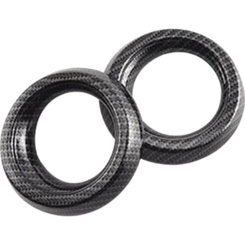 2Pcs Carbon Fiber Interior Vent Outlet Ring Cover Trim for Toyota RAV4 2016-2018