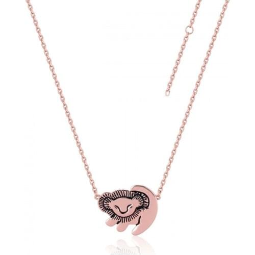 20pcs Cartoon Lion Simba Necklace Gold Hakuna Matata Pendant Kids Halloween Party Costume Jewelry Christmas Gift Wholesale