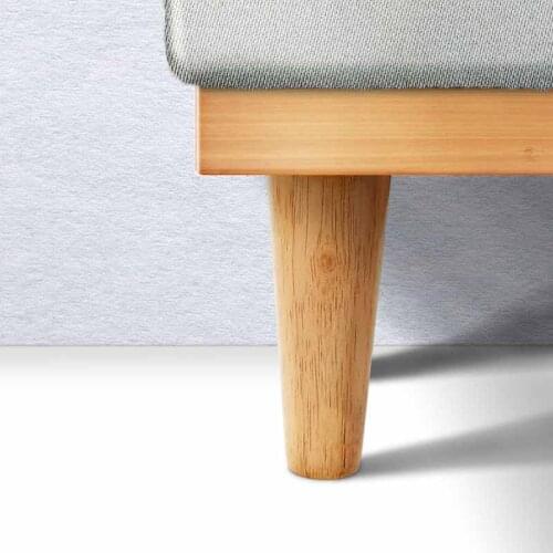 4Pcs/Set Round Solid Wood Furniture Legs Sofa Replacement Legs Perfect for Mid-Century Modern Sofa, Couch, Bed,Coffee Table