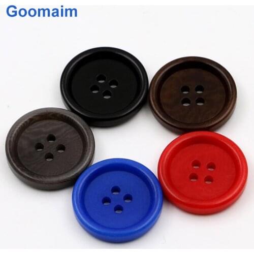 50pcs fashion natural color fruit buttons for jeans sewing button suit 4 holes candy buttons for children clothing