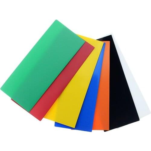 50pcs 18650 Battery Wrap PVC Heat Shrink Tubing Precut for Battery Film Tape Battery Cover Shrinking Tube