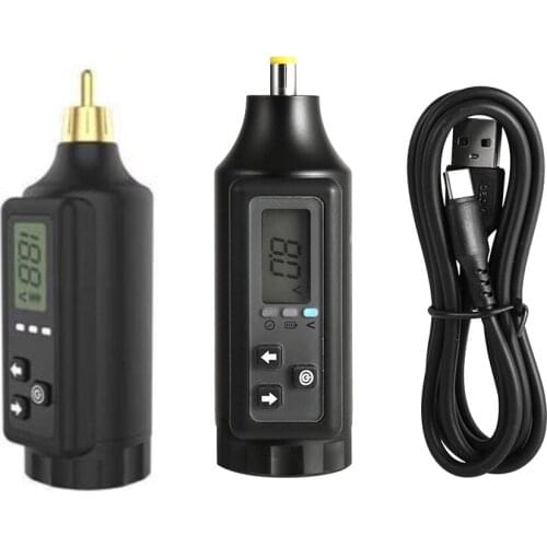 New Wireless Tattoo Battery Tattoo Power Supply 2000mAh for Tattoo Pen Machine LCD Screen Jumpstart