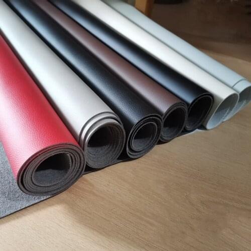 Real Microfiber Leather Car Seat Interior Wear-Resistant Sofa Bed Head Soft Bag Hard Bag Artificial Leather Napa Lychee Pattern