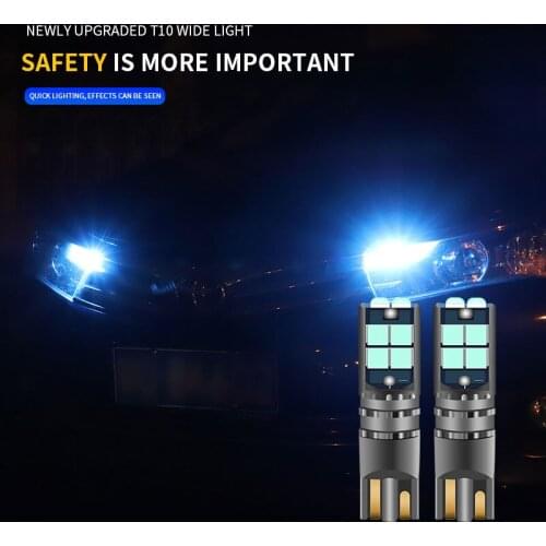 2pcs W5W T10 2825 Canbus Car Auto LED Clearance Lights Bulbs For Nissan Qashqai Tiida New Teana SYLPHY Juke X-trail Almera NV200