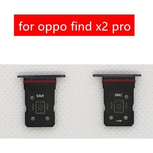 For oppo find x2 pro Card Tray Holder SIM Micro SD Card Slot Adapter Holder for oppo find x2 pro Repair Spare Parts