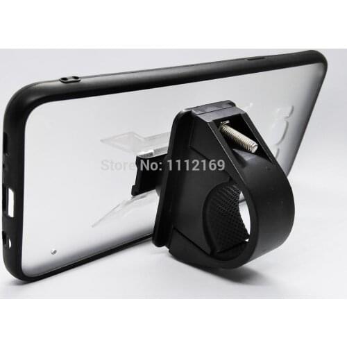 Bike HandleBar Mount Cell Phone Holder Rail Mount Holder Stand with Grip Clip Case for Samsung Galaxy S8/S8 Plus/S9/S10/S10E