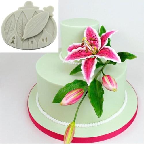 Luyou 1pc Leaf Lace Silicone Cake Molds Fondant Mold Birthday Cake Decorating Tools Pastry Kitchen Baking Accessories FM1866