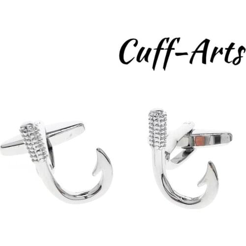 Cute Fishing Hook Fishermans Cufflinks for Men Best Man Cufflinks Set Cufflinks Wedding Suit Shirt Cuff Links Men C10640