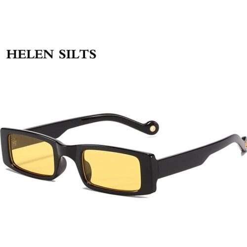 Fashion Small Rectangle Sunglasses Men Women New Square Punk Sun Glasses Women Sexy Alloy Hinge PC Frame Eyeglasses UV400 Oculos