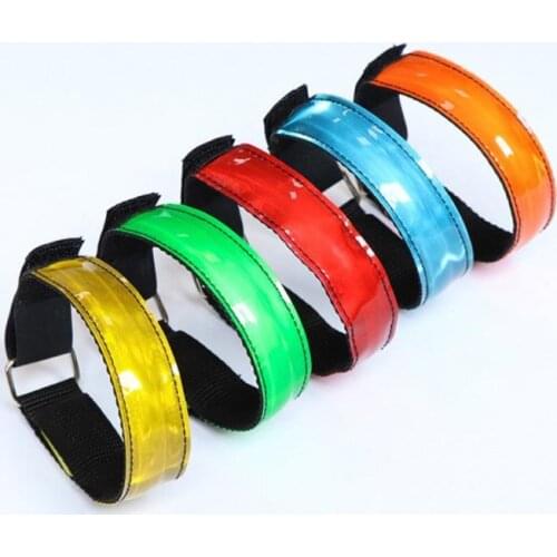Outdoor LED Night Run Light Bracelet Safety Reflective Warning Light Armband Flashing Belt Reflective strip