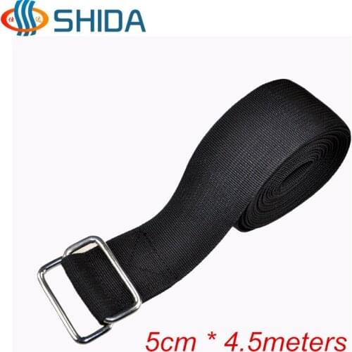 New Double Metal Buckle 1pcs 5cm*4.5meters Ratchet Tie Down Strong Polypropylene Webbing Quick Lock Strap Luggage Cargo Belt
