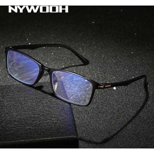 NYWOOH TR90 Computer Reading Glasses Women Men Anti Blue Light Eyeglasses Presbyopic Reader Prescription +1.0 1.5 2.0 2.5 3.0