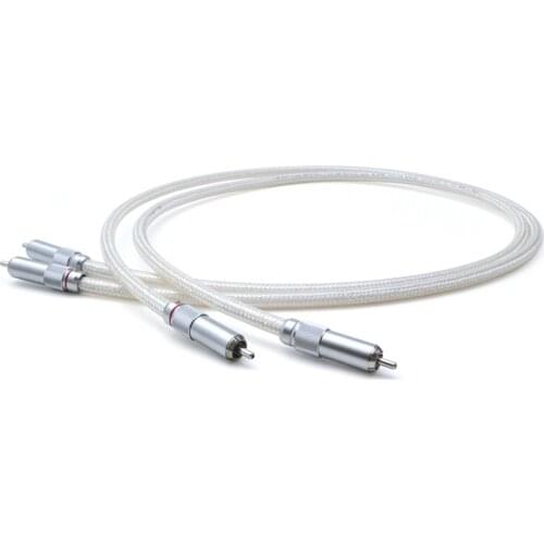 Oyaide Hi-End FTVS-910 5N sterling silver RCA Audio Line, RCA interconnect cable , signal wire
