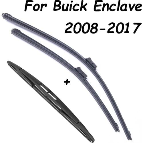 Front & Rear Wiper Blades For Buick Enclave From 2008 2009 2010 2011 2012 2013 To 2017 Car Accessories Wipers Car styling