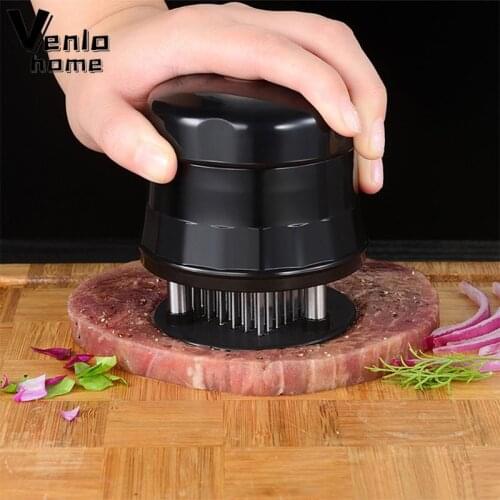 Professional Meat Tenderizer Needle Beef Steak With 56 Stainless Steel Blades Tender Meat Hammer Kitchen Cooking Tools