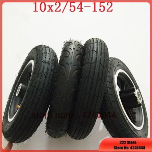 54-152/10x2 tyre 10x2.0tire inner tube with 10''alloy rim hub for Electric balance car,baby stroller 10x2Electric scooter wheel
