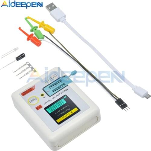 T7 TC-T7-H High Precision Transistor Tester ESR Diode Triode Capacitance MOS/PNP/NPN LCR 128128 TFT LCD Screen Tester Multimeter